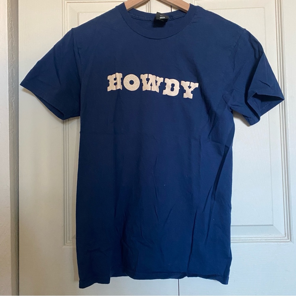 Navy 'HOWDY Bagel' Short Sleeve Tee